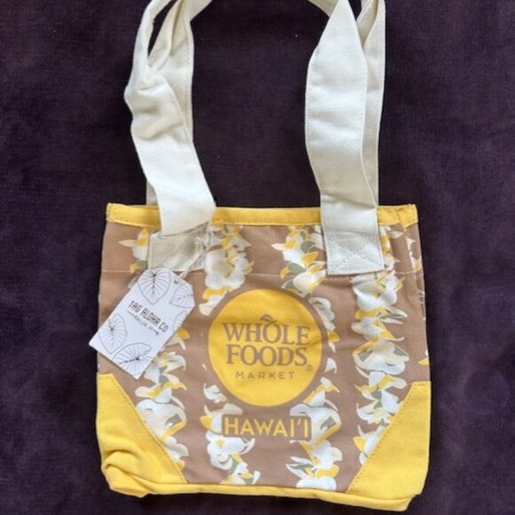 Whole Foods Hawaii x Tag Aloha Mini Tote - Plumeria Lei Limited Edition - Picture 1 of 5